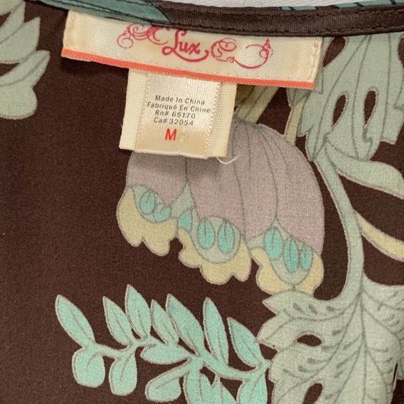 Silk flowy boho top - Picture 4 of 4